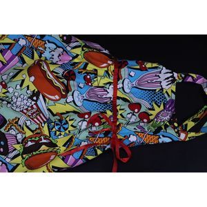 Toddler Girls 6 Custom Diner Popcorn Comic Book Pop Art Style Dress